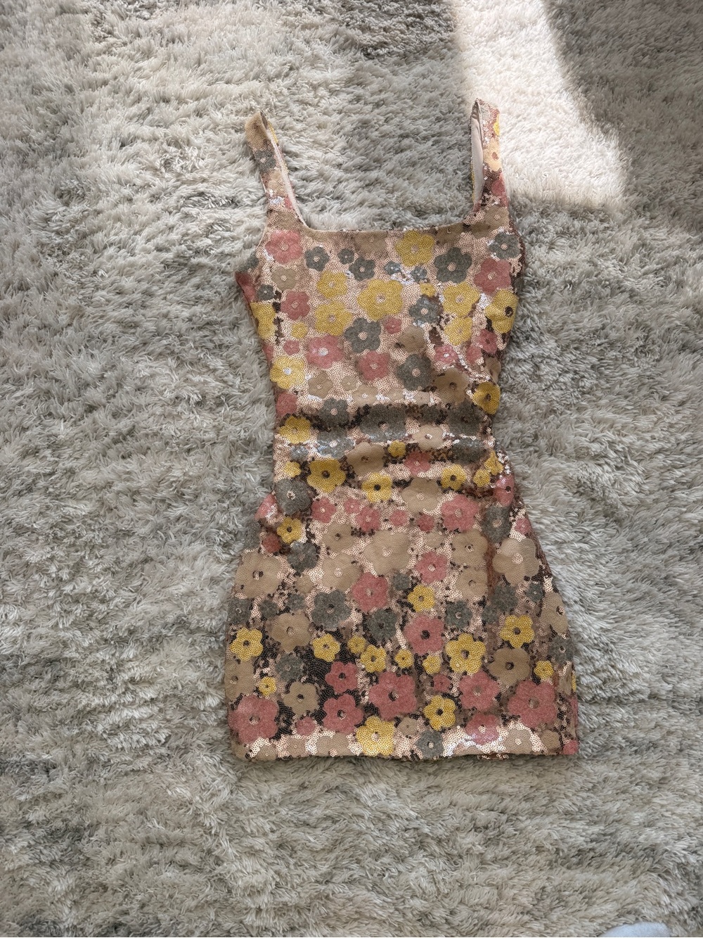 Floral Sequin Dress